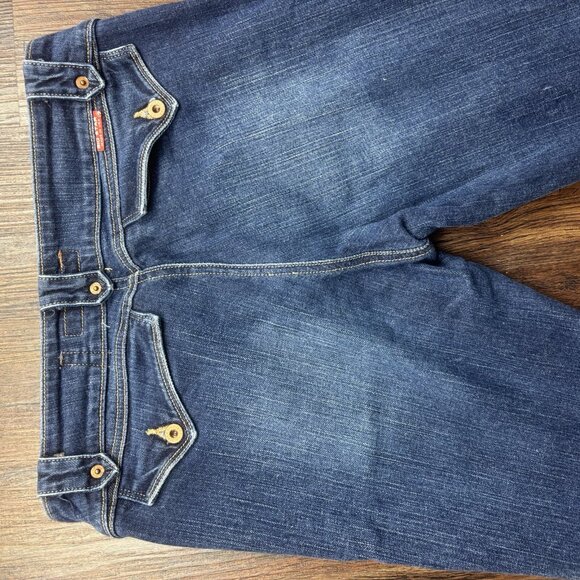 Big Star ILONA Flare Jeans Vintage 2000s Dark Wash Women’s Size 28R - Picture 4 of 12